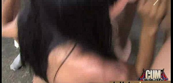  Dirty Ebony Whore Banged And Covered In Cum - Interracial 11